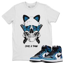 Load image into Gallery viewer, Cute &amp; Punk T-Shirt - Air Jordan 1 Tie-Dye - air-jordan-1-tie-dye-pattern-sneaker-match-t-shirt-cute-and-punk-white-tee_99e02d1d-f69c-40be-9137-9e375be47709

