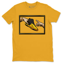 Load image into Gallery viewer, Adam&#39;s Creation T-Shirt - Air Jordan 12 University Gold - air-jordan-12-university-gold-sneaker-match-tees-adams-creation-gold-shirt-2
