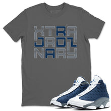 Load image into Gallery viewer, Extra Ordinary T-Shirt - Air Jordan 13 Flint - air-jordan-13-flint-grey-matching-t-shirt-extra-ordinary-cool-grey-tee_02510f15-6a0e-49f1-9c0a-55b2532f8470
