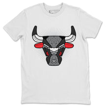 Load image into Gallery viewer, Bull Head White T-Shirt - Air Jordan 3 Black Cement - air-jordan-3-retro-se-og-black-cement-shoe-match-tee-bull-head-white-t-shirt-2
