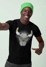 Load image into Gallery viewer, Bull Head Black T-Shirt - Air Jordan 4 '95 Neon - aj4_bull_head-black-t-shirt-air_jordan_4-aj4_95_neon-shoe-match-tee-sneaker-release-tees-3

