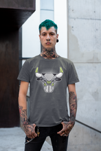 Load image into Gallery viewer, Bull Head Cool Grey T-Shirt - Air Jordan 4 '95 Neon - aj4_bull_head-cool_grey-t-shirt-air_jordan_4-aj4_95_neon-shoe-match-tee-sneaker-release-tees-3
