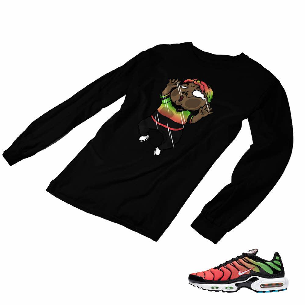 Air Max Plus Worldwide Matching Custom Designed Long Sleeve T shirt AMP 1-9-10 - amp1-9-L-10b