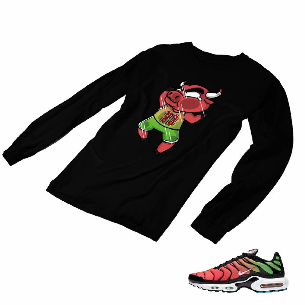 Air Max Plus Worldwide Matching Custom Designed Long Sleeve T shirt AMP 1-9-11 - amp1-9-L-11b