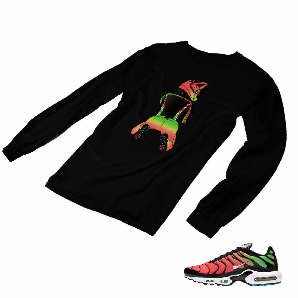 Air Max Plus Worldwide Matching Custom Designed Long Sleeve T shirt AMP 1-9-22 - amp1-9-L-22b