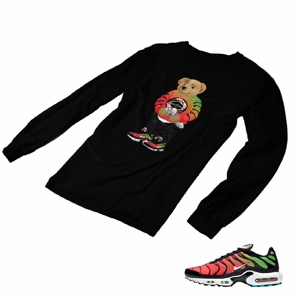 Air Max Plus Worldwide Matching Custom Designed Long Sleeve T shirt AMP 1-9-2 - amp1-9-L-2b
