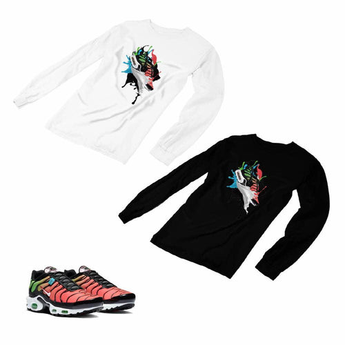 Air Max Plus Worldwide Matching Custom Designed Long Sleeve T shirt AMP 1-9-6 - amp1-9-L-6