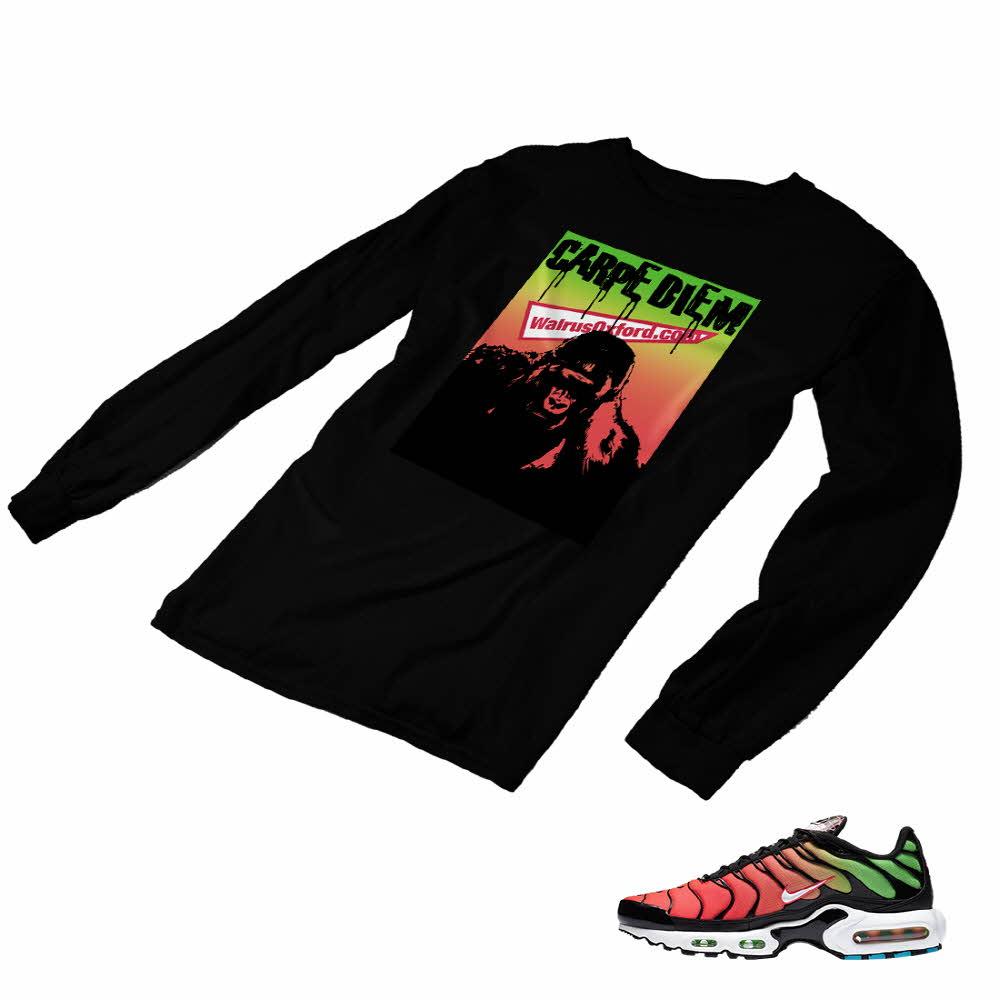 Air Max Plus Worldwide Matching Custom Designed Long Sleeve T shirt AMP 1-9-8 - amp1-9-L-8b