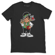 Load image into Gallery viewer, Boston Lumberjack Black T-Shirt - Air Jordan 4 Classic Green - boston_lumberjack-black-t-shirt-air_jordan_4-aj4_classic_green-shoe-match-tee-sneaker-release-tees-secondary-image
