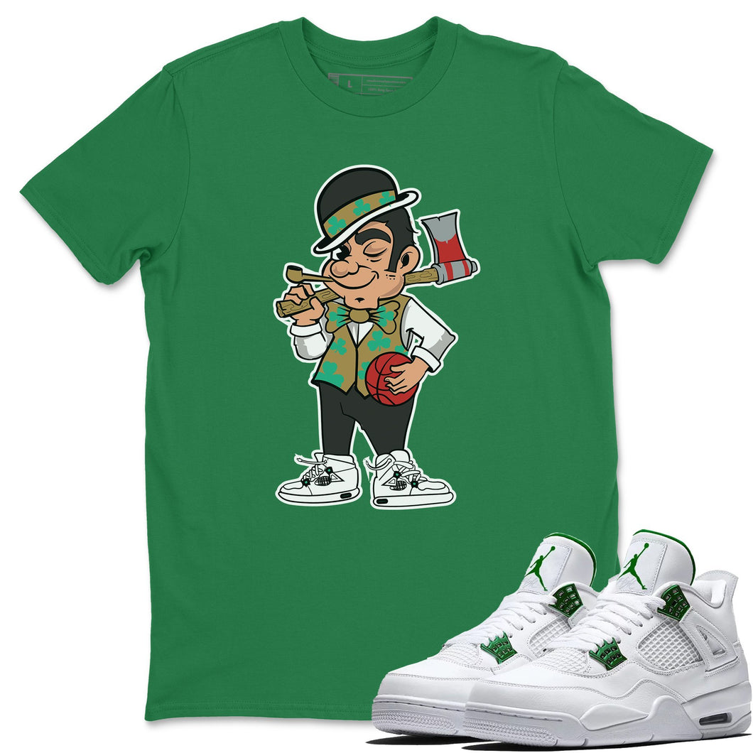 Boston Lumberjack Kelly Green T-Shirt - Air Jordan 4 Classic Green - boston_lumberjack-kelly-green-t-shirt-air_jordan_4-aj4_classic_green-shoe-match-tee-sneaker-release-tees