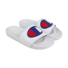 Load image into Gallery viewer, Champion Ipo CM100074M Mens White Slip On Slides Sandals Shoes - cm100074m-ipo-white-white_3_1920x_d981f276-4781-4eb5-b799-5be325836c53
