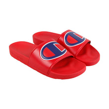 Load image into Gallery viewer, Champion Ipo CM100076M Mens Red Slip On Slides Sandals Shoes - cm100076m-ipo-red-red_3_1920x_b45b2890-7830-4183-b3dd-77e4148e1d4d
