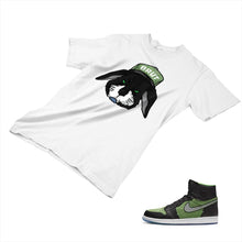 Load image into Gallery viewer, Jordan 1 Black Green Matching Custom Designed T shirt JD 1-70-11 - jd1-70-11a
