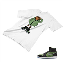 Load image into Gallery viewer, Jordan 1 Black Green Matching Custom Designed T shirt JD 1-70-12 - jd1-70-12a
