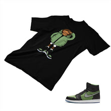 Load image into Gallery viewer, Jordan 1 Black Green Matching Custom Designed T shirt JD 1-70-12 - jd1-70-12b
