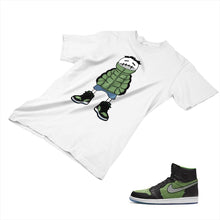 Load image into Gallery viewer, Jordan 1 Black Green Matching Custom Designed T shirt JD 1-70-14 - jd1-70-14a
