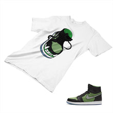 Load image into Gallery viewer, Jordan 1 Black Green Matching Custom Designed T shirt JD 1-70-16 - jd1-70-16a
