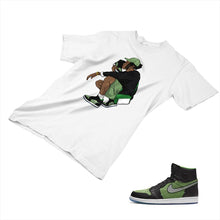 Load image into Gallery viewer, Jordan 1 Black Green Matching Custom Designed T shirt JD 1-70-17 - jd1-70-17a
