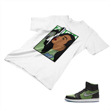 Load image into Gallery viewer, Jordan 1 Black Green Matching Custom Designed T shirt JD 1-70-20 - jd1-70-20a
