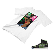 Load image into Gallery viewer, Jordan 1 Black Green Matching Custom Designed T shirt JD 1-70-21 - jd1-70-21a
