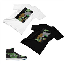 Load image into Gallery viewer, Jordan 1 Black Green Matching Custom Designed T shirt JD 1-70-3 - jd1-70-3
