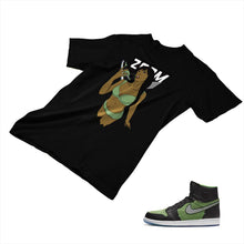 Load image into Gallery viewer, Jordan 1 Black Green Matching Custom Designed T shirt JD 1-70-4 - jd1-70-4b
