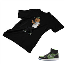 Load image into Gallery viewer, Jordan 1 Black Green Matching Custom Designed T shirt JD 1-70-6 - jd1-70-6b
