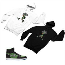 Load image into Gallery viewer, Jordan 1 Black Green Matching Custom Designed Hoodies JD 1-70-13 - jd1-70-H-13
