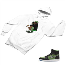 Load image into Gallery viewer, Jordan 1 Black Green Matching Custom Designed Hoodies JD 1-70-17 - jd1-70-H-17a
