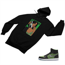 Load image into Gallery viewer, Jordan 1 Black Green Matching Custom Designed Hoodies JD 1-70-19 - jd1-70-H-19b
