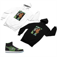 Load image into Gallery viewer, Jordan 1 Black Green Matching Custom Designed Hoodies JD 1-70-20 - jd1-70-H-20
