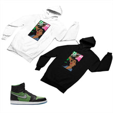 Load image into Gallery viewer, Jordan 1 Black Green Matching Custom Designed Hoodies JD 1-70-21 - jd1-70-H-21

