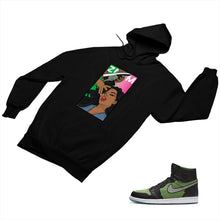 Load image into Gallery viewer, Jordan 1 Black Green Matching Custom Designed Hoodies JD 1-70-21 - jd1-70-H-21b
