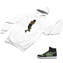 Load image into Gallery viewer, Jordan 1 Black Green Matching Custom Designed Hoodies JD 1-70-23 - jd1-70-H-23a
