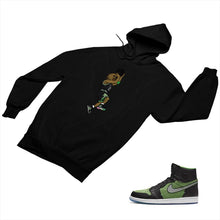 Load image into Gallery viewer, Jordan 1 Black Green Matching Custom Designed Hoodies JD 1-70-23 - jd1-70-H-23b
