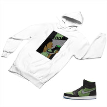 Load image into Gallery viewer, Jordan 1 Black Green Matching Custom Designed Hoodies JD 1-70-3 - jd1-70-H-3a
