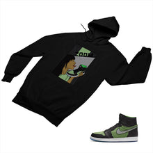 Load image into Gallery viewer, Jordan 1 Black Green Matching Custom Designed Hoodies JD 1-70-3 - jd1-70-H-3b
