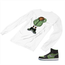 Load image into Gallery viewer, Jordan 1 Black Green Matching Custom Designed Long Sleeve T shirt JD 1-70-12 - jd1-70-L-12a

