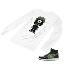 Load image into Gallery viewer, Jordan 1 Black Green Matching Custom Designed Long Sleeve T shirt JD 1-70-1 - jd1-70-L-1a
