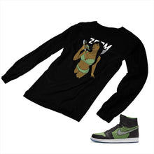 Load image into Gallery viewer, Jordan 1 Black Green Matching Custom Designed Long Sleeve T shirt JD 1-70-4 - jd1-70-L-4b
