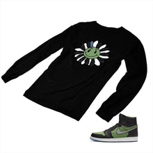 Load image into Gallery viewer, Jordan 1 Black Green Matching Custom Designed Long Sleeve T shirt JD 1-70-9 - jd1-70-L-9b
