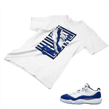 Load image into Gallery viewer, Jordan 11 Concord Matching Custom Designed T shirt JD 11-5-6-21 - jd11-5-6-21a
