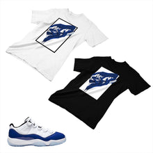Load image into Gallery viewer, Jordan 11 Concord Matching Custom Designed T shirt JD 11-5-6-23 - jd11-5-6-23
