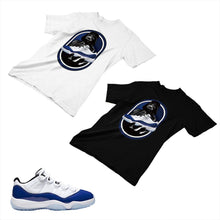 Load image into Gallery viewer, Jordan 11 Concord Matching Custom Designed T shirt JD 11-5-6-25 - jd11-5-6-25

