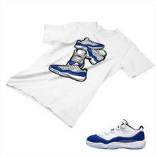 Load image into Gallery viewer, Jordan 11 Concord Matching Custom Designed T shirt JD 11-5-6-4 - jd11-5-6-4a
