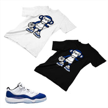 Load image into Gallery viewer, Jordan 11 Concord Matching Custom Designed T shirt JD 11-5-6-6 - jd11-5-6-6
