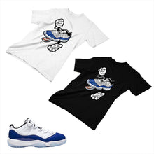 Load image into Gallery viewer, Jordan 11 Concord Matching Custom Designed T shirt JD 11-5-6-9 - jd11-5-6-9
