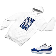 Load image into Gallery viewer, Jordan 11 Concord Matching Custom Designed Hoodies JD 11-5-6-21 - jd11-5-6-H-21a
