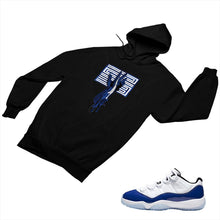 Load image into Gallery viewer, Jordan 11 Concord Matching Custom Designed Hoodies JD 11-5-6-22 - jd11-5-6-H-22b
