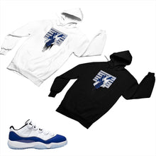 Load image into Gallery viewer, Jordan 11 Concord Matching Custom Designed Hoodies JD 11-5-6-24 - jd11-5-6-H-24
